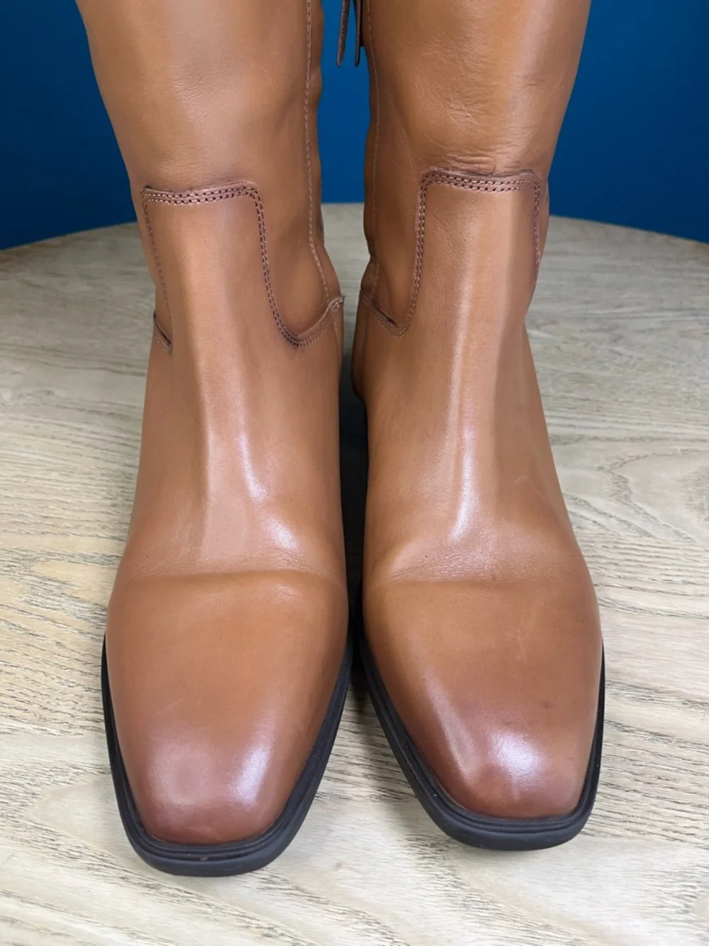 Sam Edelman Drina Knee High Tall Riding Boots Tan New Whiskey Women’s Size 9.5